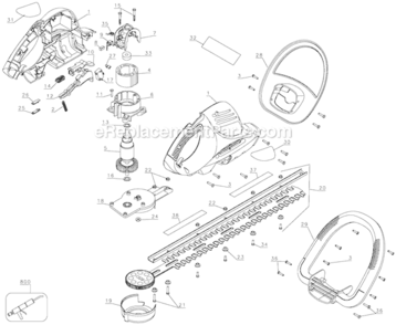 Part Location Diagram of 395619-00 DeWALT ID Label
